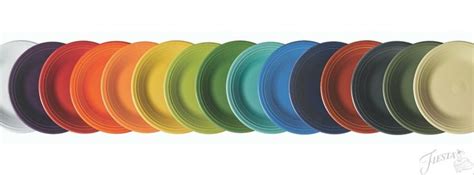 2015 Fiestaware Color Chart With The Addition Of Sage And Slate Black