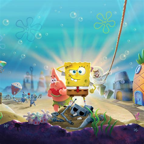 1080x1080 Spongebob Squarepants Battle For Bikini Bottom Rehydrated