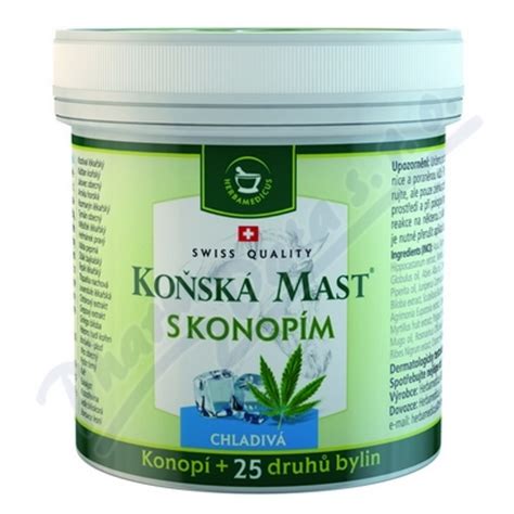 Herbamedicus Koňská mast s konopím chladivá 250 ml | SOS ...