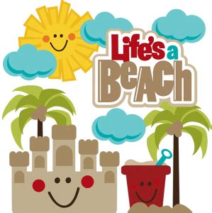 Life's A Beach SVG beach svg file sandcastle svg file beach pail svg file svg files for ...
