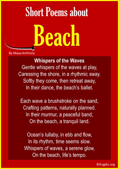 10 Best Short Poems About Beach Engdic