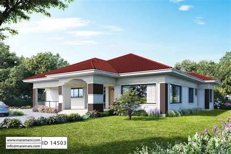 4 Bedroom House Plan Id 14503 Modern Bungalow House Design Four