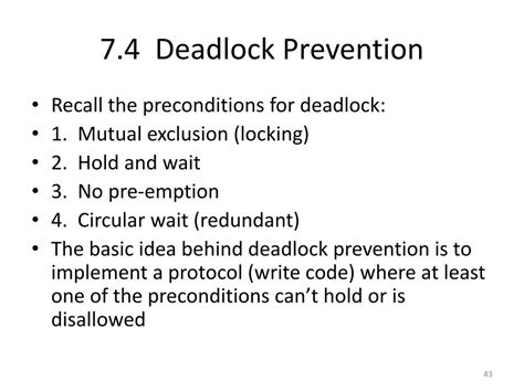 Ppt Chapter 7 Deadlocks Powerpoint Presentation Free Download Id