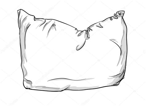 Illustration Of Pillow Sketch — Stock Vector © Alsoush 123357588