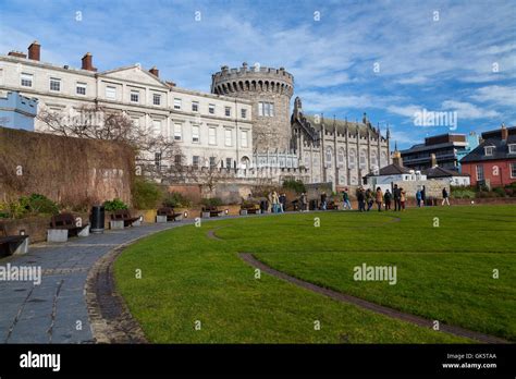 The Dubh Linn Gardens In Dublin Castle Ireland Stock Photo Alamy
