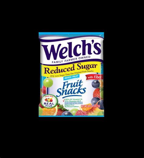 Welchs Fruit Snacks Mixed Fruit Reduced Sugar 8 Ct 08 Oz