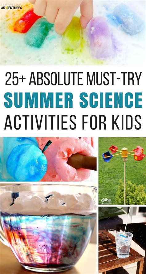 Check out our 25 quiet time activities that will give you a much needed break! 25+ Must-Try Summer Science Activities for Kids