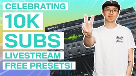 Celebrating 10k Subscribers Preset Giveaway During Livestream Youtube