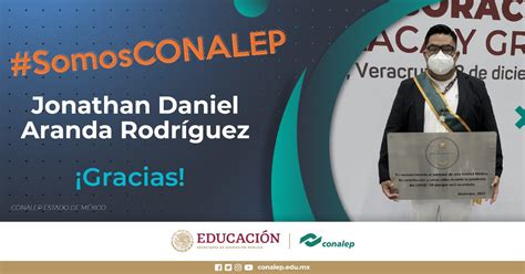 Conalep On Twitter Felicitamos A Jonathan Daniel Aranda Quien Con