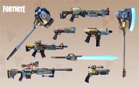 Download Fortnite Battle Royale Game Weapons Wallpaper