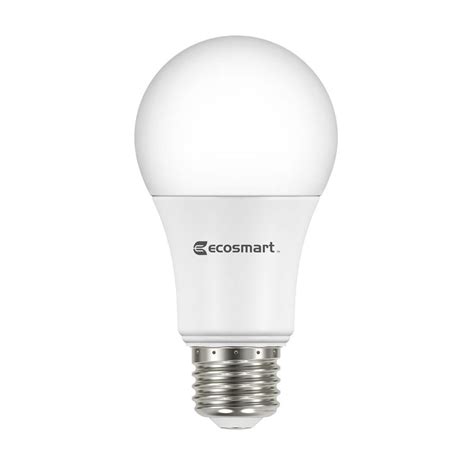 Ecosmart 60w Equivalent Soft White A19 Basic Non Dimmable Led Light