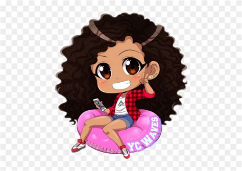 Girl With Dark Curly Hair Dark Brown Curly Girl Black Brown Clipart