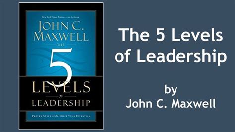 The 5 Levels Of Leadership By John Maxwell Book Summary Youtube