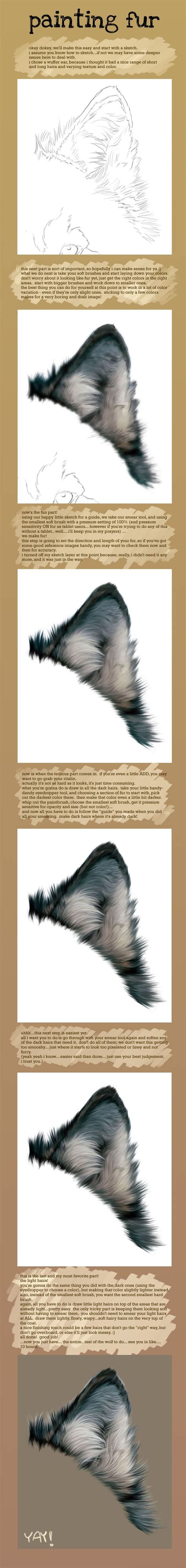 Fur Painting Tutorial By Novawuff On Deviantart Digital Painting