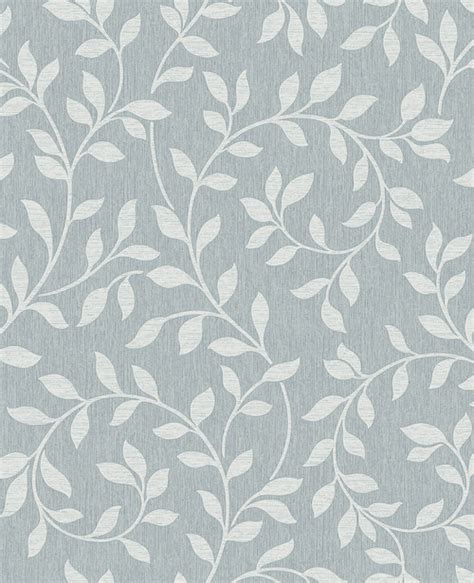 Brewster 2811 87724 Advantage Torrey Light Blue Leaf Trail Wallpaper