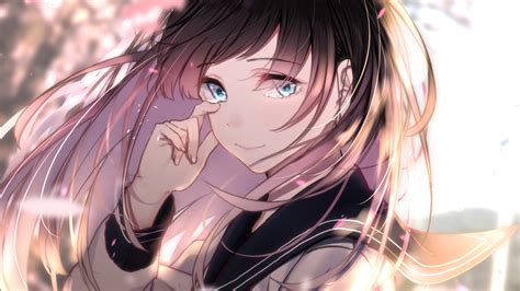 Tons of awesome anime aesthetic 1080p hd wallpapers to download for free. Download Cute, anime girl, blue eyes, school wallpaper ...