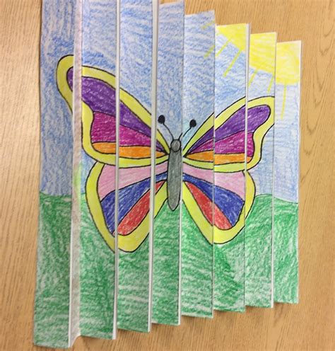 Mrs Ts First Grade Class Butterfly Op Art