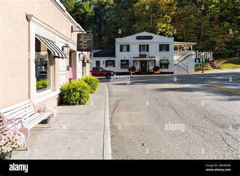 Hot Springs Usa October 18 2019 Historic Downtown Town Empty