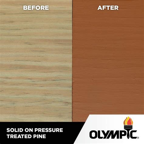 Olympic Oly225 01 Maximum 1 Gal Cedar Solid Color Exterior Stain And