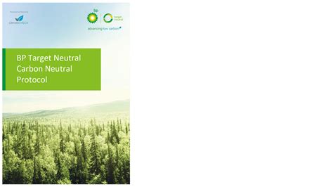 BP Target Neutral Carbon Neutral Certification Protocol | Achieving carbon neutral status | bp ...