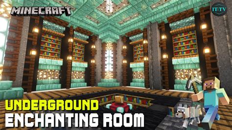 How To Build A Underground Enchanting Room In Minecraft Tutorial