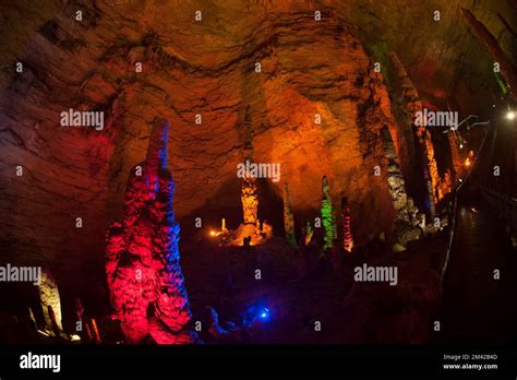 Huanglong Cave Yellow Dragon Cave Is A Karst Cave Located Near The