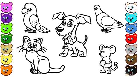 رسومات حيوانات للتلوين للاطفال