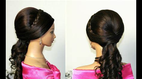 Curly Wedding Prom Hairstyles For Long Hair Youtube