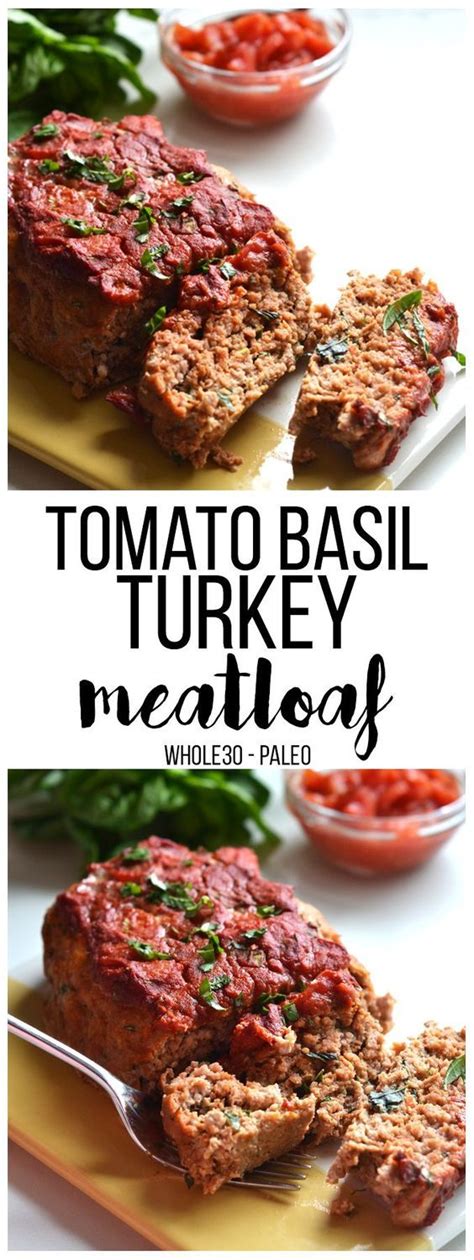 Learn about the number of calories and nutritional and diet information for whole foods market turkey meatloaf. Whole30 Tomato Basil Turkey Meatloaf - Little Bits of ...