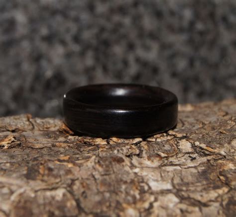 Gabon Ebony Wood Ring Us Size 7 Ready Made Ring Width 6 Mm Is