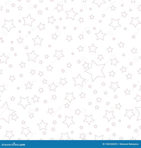Star Seamless Pattern White And Grey Retro Background Chaotic