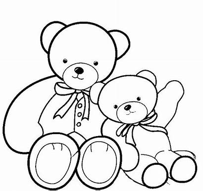 Bear Teddy Coloring Drawing Pages Picnic