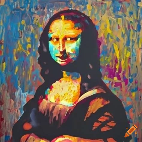 Mona Lisa As Abstract Painting