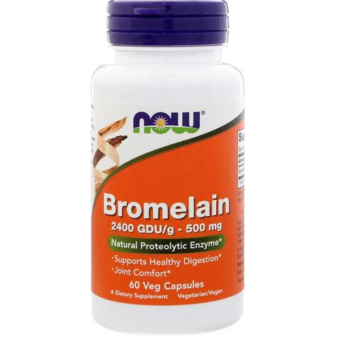 Buy Bromelain 2400 Gdu 500 Mg 60 Caps Now Foods Online Uk Delivery