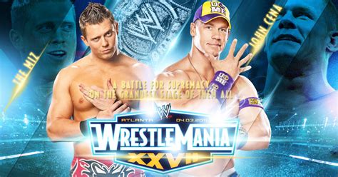 Download Wrestlemania 27 John Cena Vs The Miz Wallpaper Two Sizes