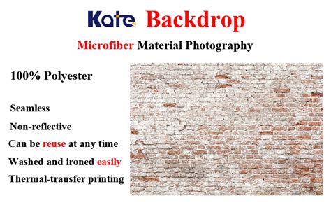 Kate 7x5ft Microfiber Rustic Broken Brick Wall Backdrops
