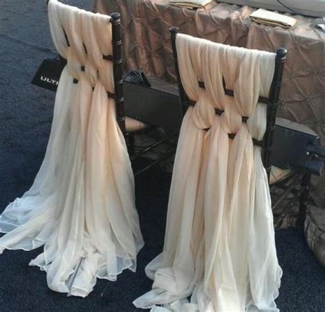 Chairs for rent table sizing for vintage sofas, couches and chairs for rent for vermont weddings. Weaved Chiffon Chair Covers Chiffon Chair Sash Wedding ...