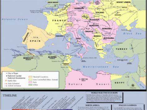 50 World War 2 In Europe And North Africa Map Map Of World