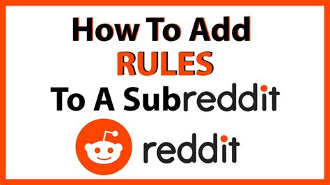 Reddit How To Create Rules For A Subreddit Youtube
