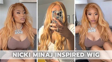 Nicki Minaj Inspired Strawberry Blonde Wig Aiyanna Bree Youtube