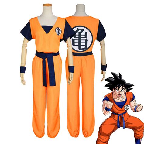 Disfraz De Son Goku Para Adultos Conjunto De Anime De Manga Corta Para