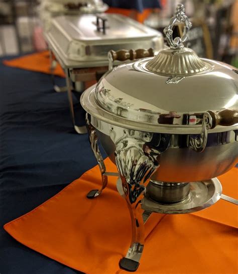 Round Chafing Dish Just Party And Equipment Rental Fayetteville Nc