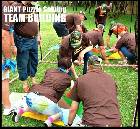 Giant Puzzle Solving And Brain Teasers Corporate Team Building Events