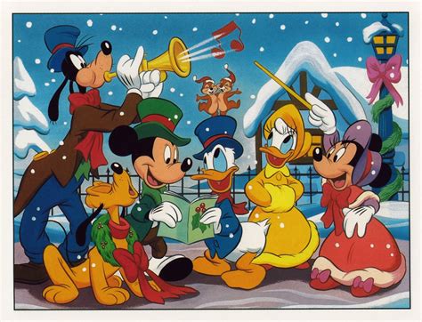 Christmas Choir Disney Characters Christmas Disney Merry Christmas