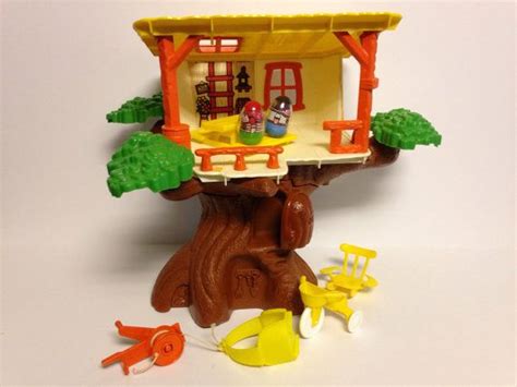 Weebles Tree House Complete Hasbro Vintage Toy Wobbles Weeble Childrens