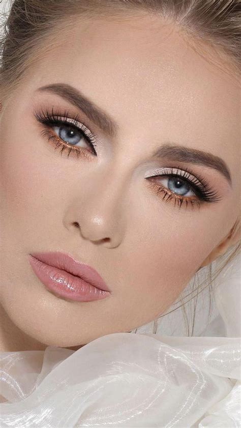 41 Lovely Makeup Tutorials Ideas For Blue Eyes Wedding Makeup For