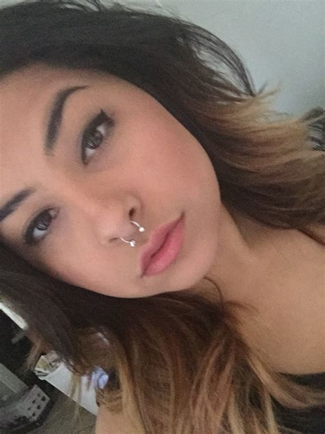 Girl Septum Ring Small Nose Piercing Dainty Cute Hip Piercings Small