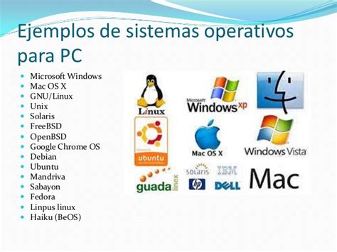 Ejemplos De Sistemas Operativos