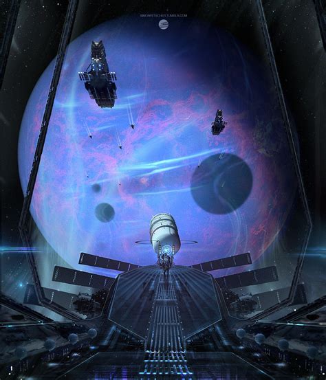 Observation Deck By Simon Fetscher Sci Fi 2d Science Fiction