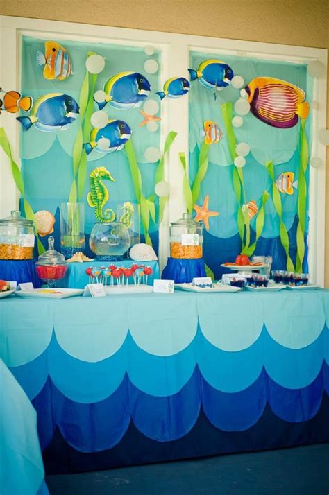 From turtles to sharks and jellyfish to seashells. Kara's Party Ideas Under the Sea Water Party via Kara's ...
